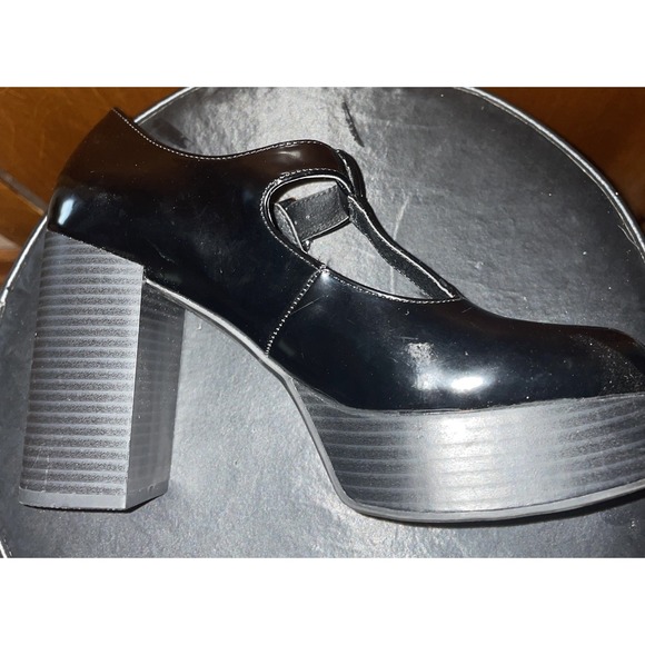 Madden Girl Roony Mary Jane Platform Pump Women's Size 8.5 Black Y2K 90's - Picture 6 of 11